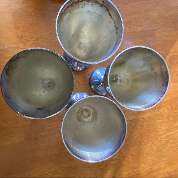 International Silver Co. Classic Silver Goblets set of 4 - Picture 5 of 7